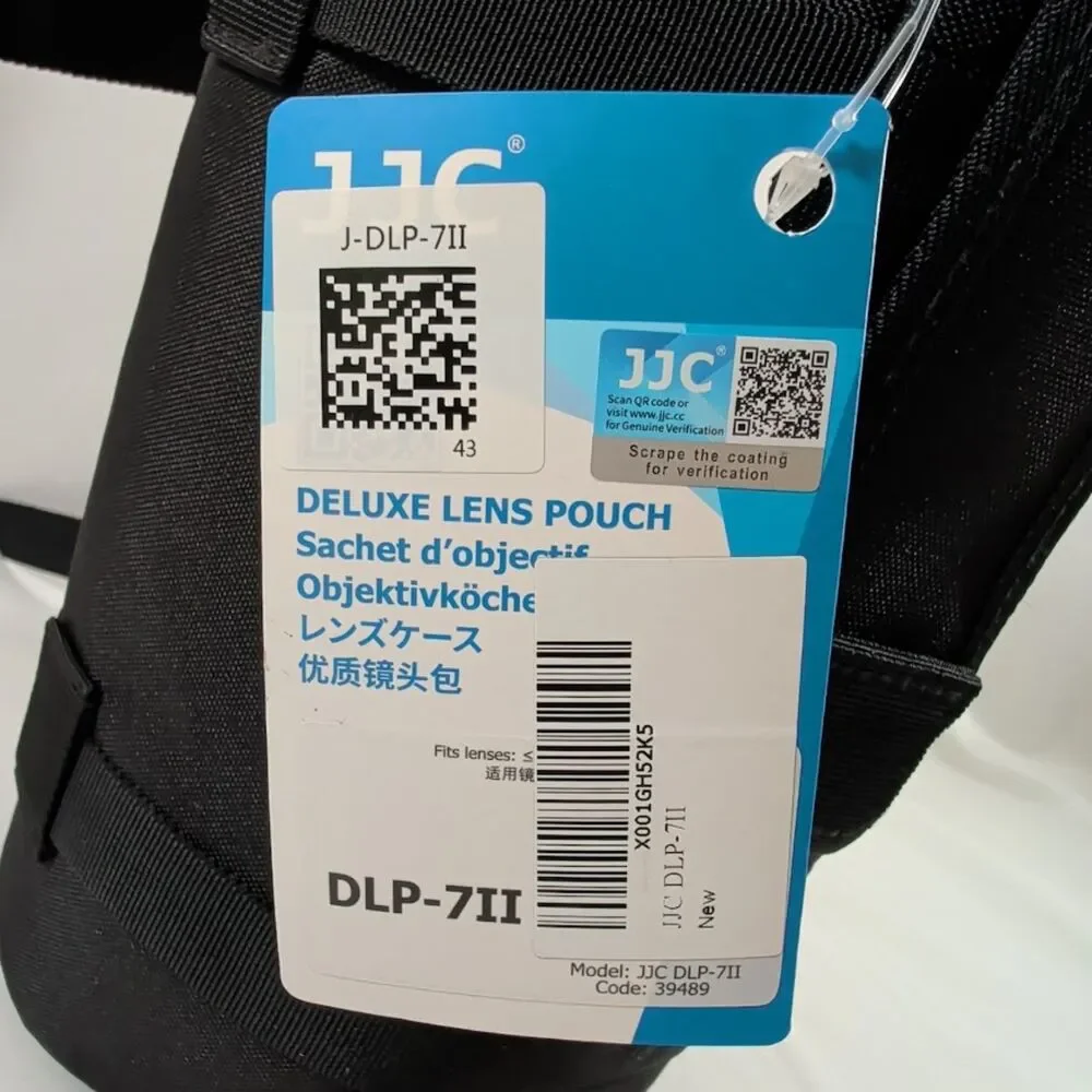 JJC DLP-7II Deluxe Lens Pouch Case Large Telephoto Lens NWT